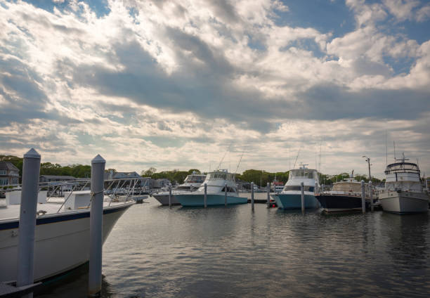 istock Dramatic Cloudscape over marina in the morning 1243484217