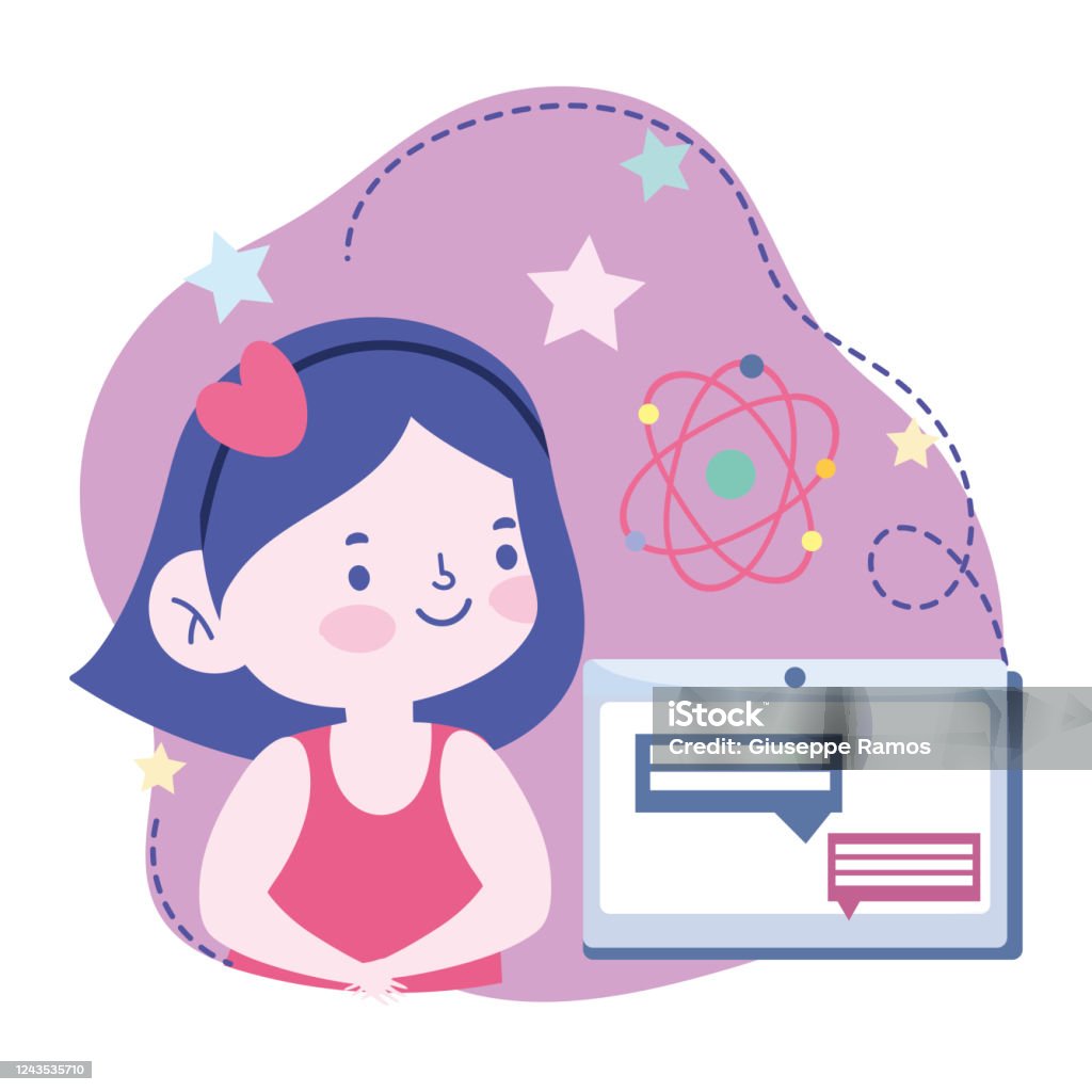 Online Education Student Girl Tablet Chatting Website And Mobile Training Courses Stock Illustration - Download Image Now - iStock Online Education Student Girl Tablet Chatting Website And Mobile Training Courses Stock Illustration - Download Image Now - iStock
