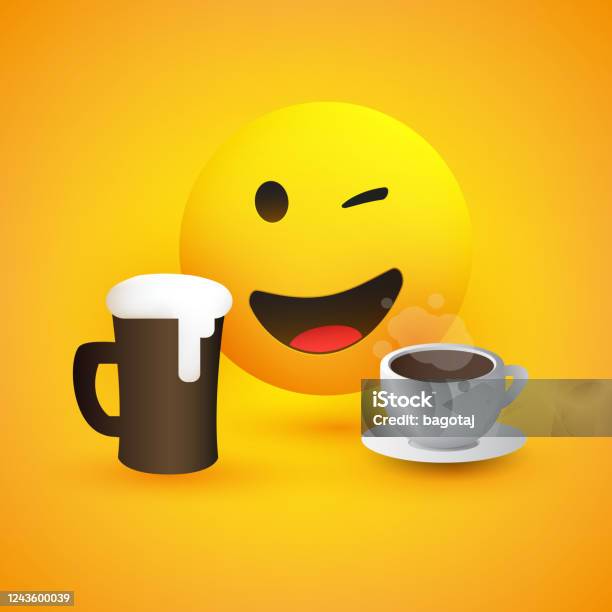 https://media.istockphoto.com/id/1243600039/vector/smiling-emoji-with-beer-glass-and-coffee-cup.jpg?s=612x612&w=is&k=20&c=QjY5ApJcKCwgqcqN2mAQa6wLQILW3URT3sUARigyN6A=