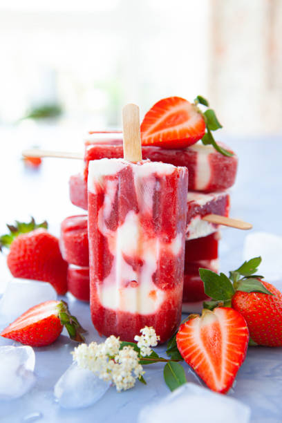 istock Homemade ice cream popsicles 1243619280