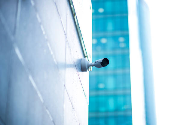 istock three cctv security cameras on the street pylon 1243622077