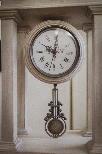 Time, History, Classic - Image of a vintage pendulum clock