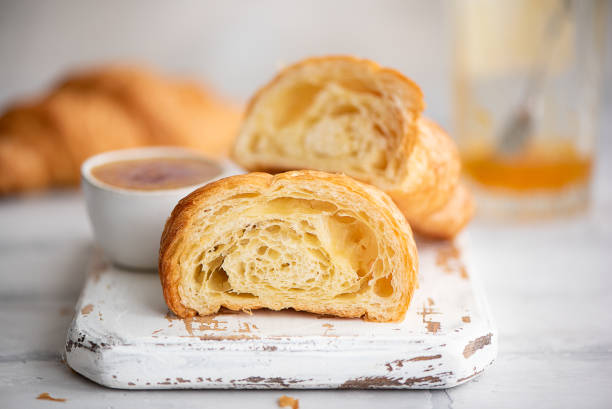 istock fresh croissant with berry jam 1243646597