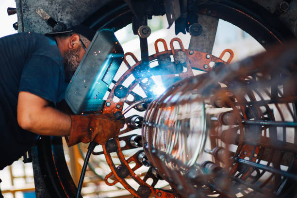 istock Welder in the rebar industry 1243666203