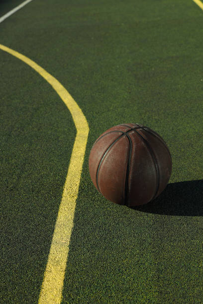 istock basketball ball on the playground 1243671829