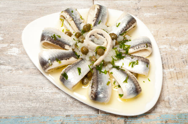 anchois - condiment healthy lifestyle vinegar cooking oil photos et images de collection