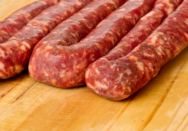 Tasty sausage stock photo