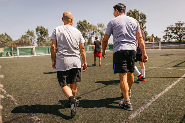 istock Soccer team walking on field 1243699870