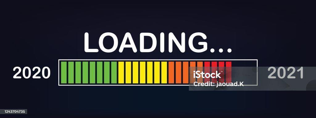 Last Year Loading Loading Bar 2020 2021 New Year Loading Stock Illustration - Download ...