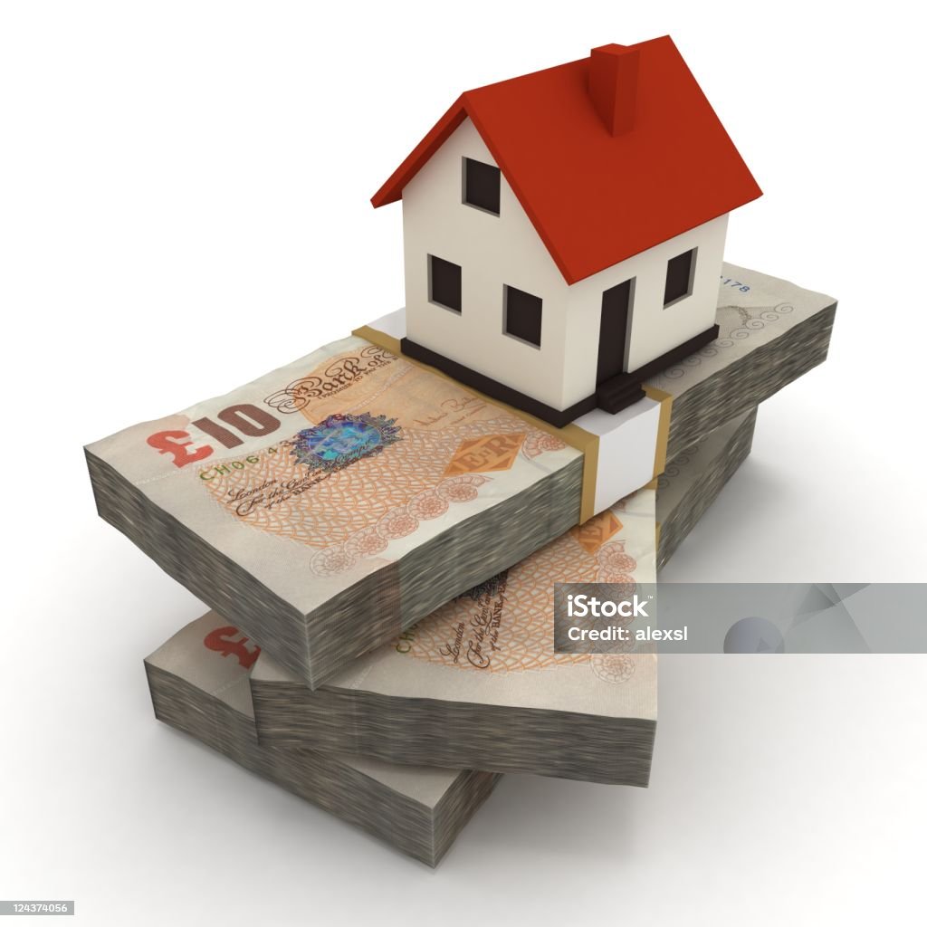 House Mortgage-Libra esterlina - Foto de stock de Casa libre de derechos