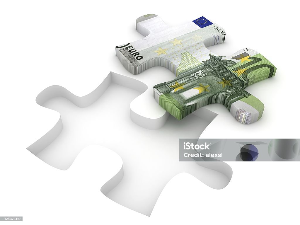 Geld Puzzle-Euro - Lizenzfrei Bankkonto Stock-Foto