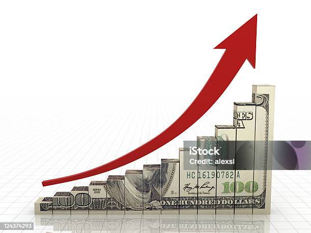 Biznes Wykres - zdjęcia stockowe i więcej obrazów Symbol dolara - Symbol dolara, Przemieszczać się, Waluta