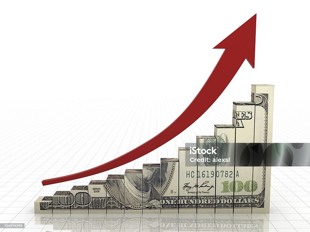 Gráfico de negócios - Foto de stock de Símbolo do Dólar royalty-free