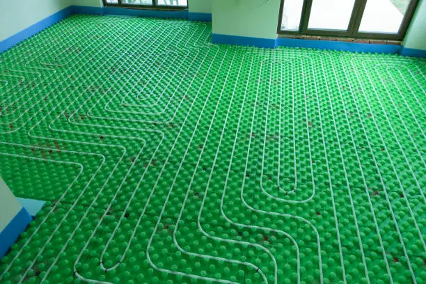 Photo of The floor heating hydro system - home installation