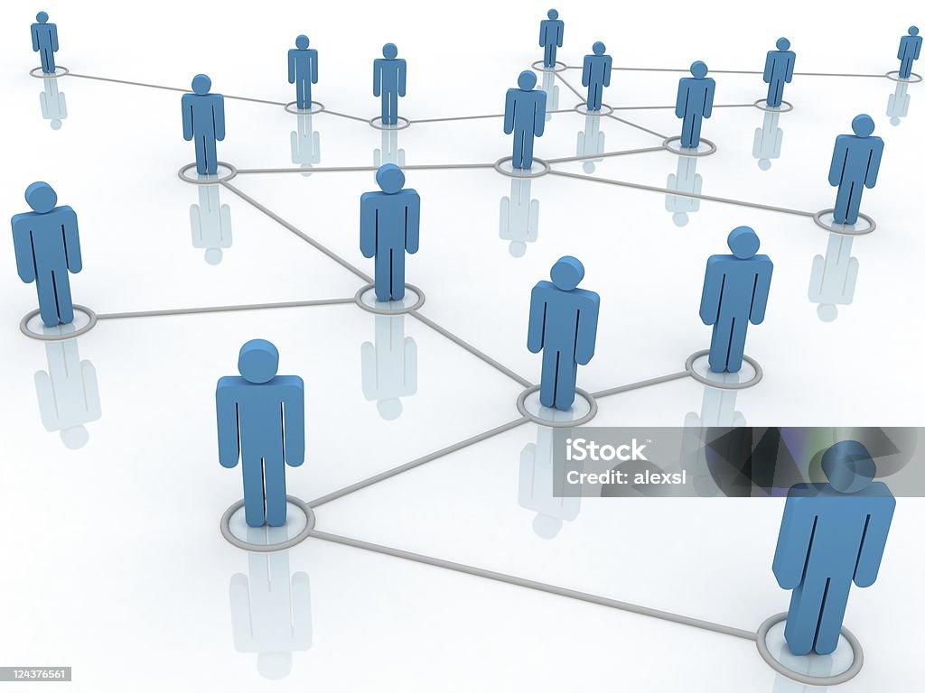 Social Network  Computer Network Stock Photo