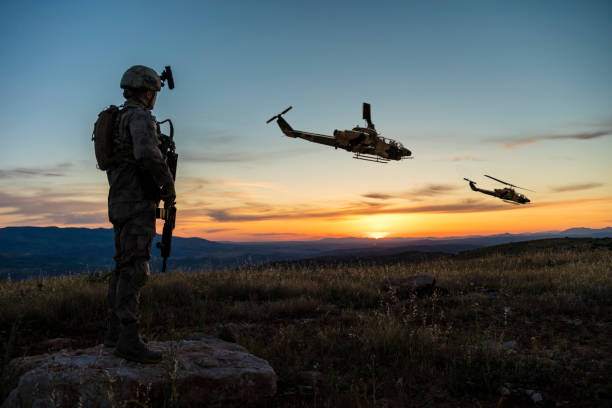 istock Military Mission at sunrise 1243770970