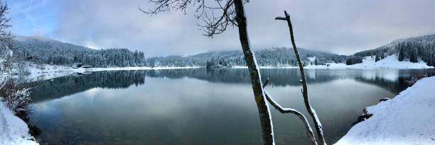istock Spitzingsee lake in winter, Upper Bavaria, Germany 1243784630