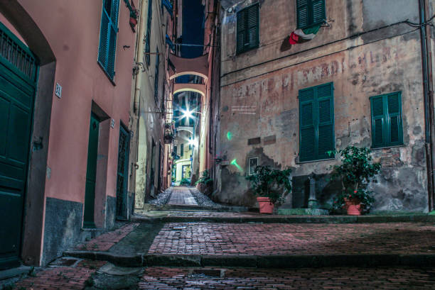 Also called Città Alta, the old town built in the XV. century, now a touristic place with restaurants, wineries, coffee and souvenir shops but still inhabited. The belfry, once a watchtower is the town's symbol. Appeared in many of Claude Monet's paintings dated 1884.