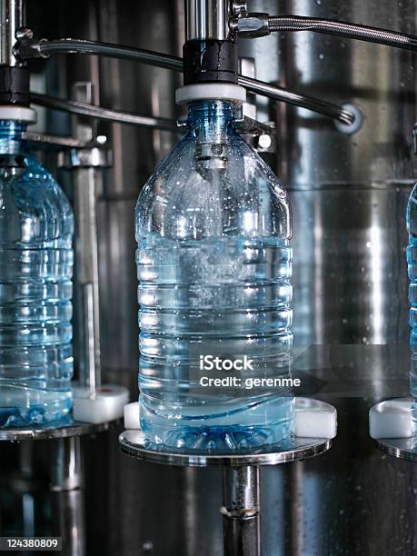 Water Bottling Plant Stock Photo - Download Image Now - Factory, Water, Bottle