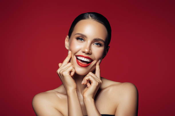 istock Beautiful young girl with nice sincere smile 1243870779