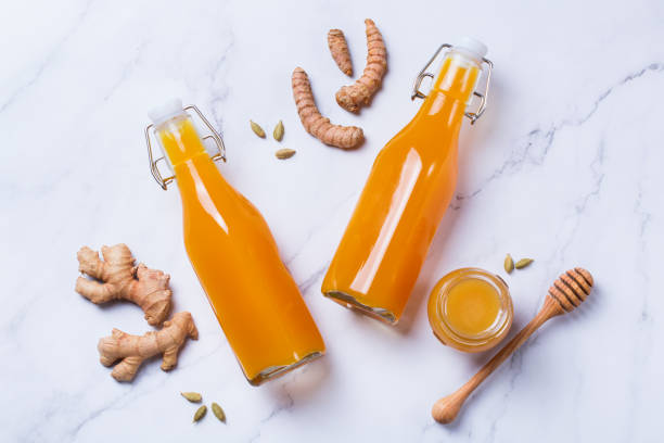 istock Turmeric ginger drink, immune booster, anti inflammatory beverage 1243887386