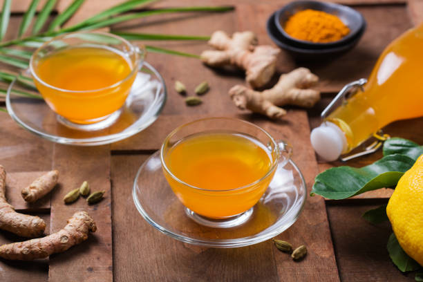 istock Turmeric ginger drink, immune booster, anti inflammatory beverage 1243888217