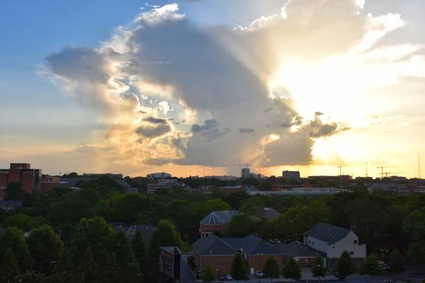 istock A sunset sky in the city 1243911330