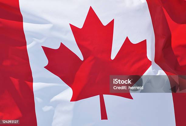 Bandeira Do Canadá - Fotografias de stock e mais imagens de Bandeira do Canadá - Bandeira do Canadá, Têxtil, Bandeira