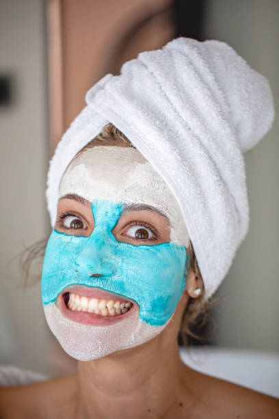 istock Girl gritting her teeth together while looking at the camera 1243943861