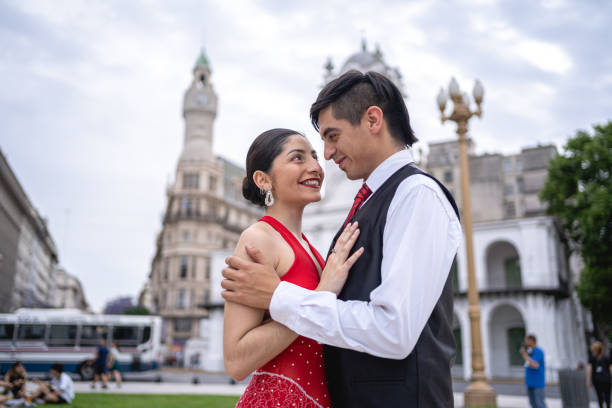 istock Loving luxury couple bonding while outdoors 1243943882