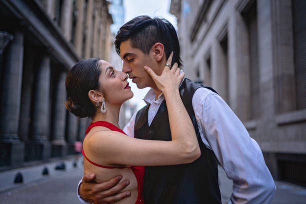 istock Sensual latin couple doing tango 1243943892