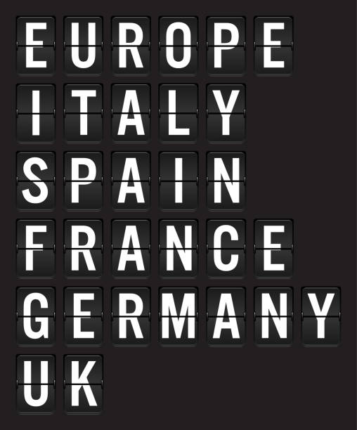 istock Europe travel departure board .ai 1243960543