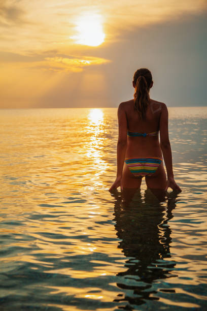 istock Enjoying sea sunset 1243962346