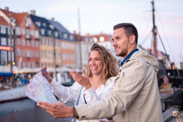 istock Adventurous couple in Copenhagen 1243965526
