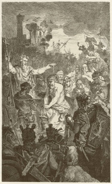 istock Baptism of Clovis (466-511) c.500 AD, wood engraving, published 1881 124398925