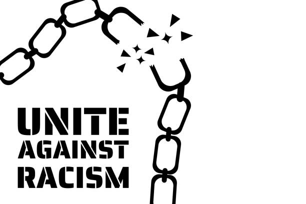 protest concept. Template for background, banner, poster with text inscription. Vector EPS10 illustration. protest concept. Template for background, banner, poster with text inscription. Vector EPS10 illustration ending racism stock illustrations