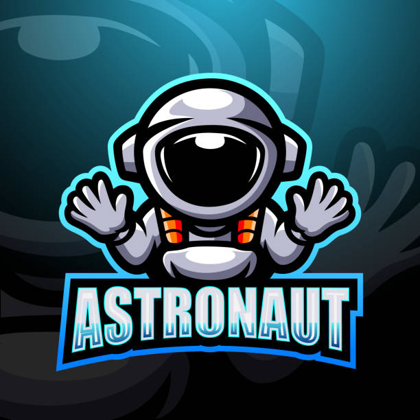 Astronaut mascot esport logo design Vector illustration of Astronaut mascot esport logo design school mascot costume stock illustrations
