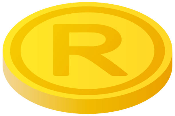 istock The South African Rand currency symbol coin 1244129110