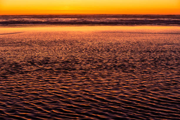 istock Scenic view of Pacific Ocean at sunrise 1244137383
