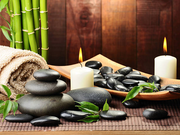 istock Relaxing collection of spa supplies 124415775