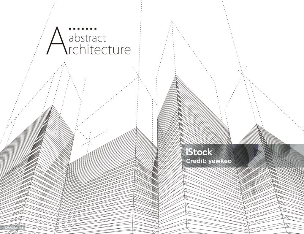 Architecture Construction Abstract Background Stock Illustration ...