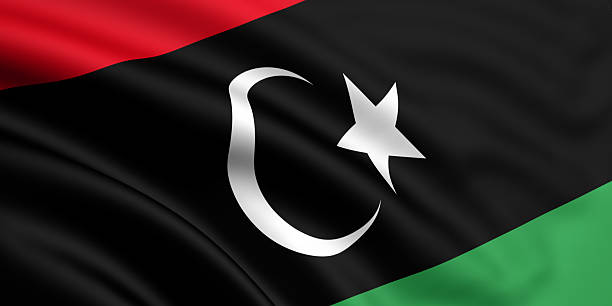 Flag Of Libya stock photo