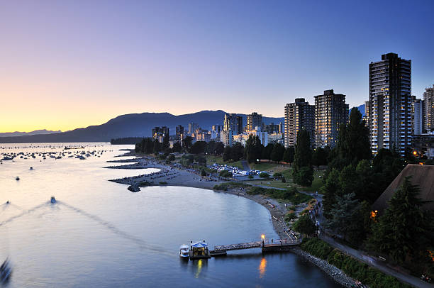 istock Summer sunset at English Bay 124427276