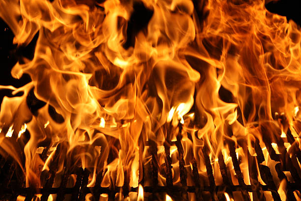 istock Flame of a Barbecue 124427699
