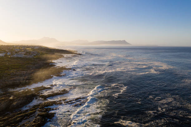 istock Misty morning along the coastling 1244292059