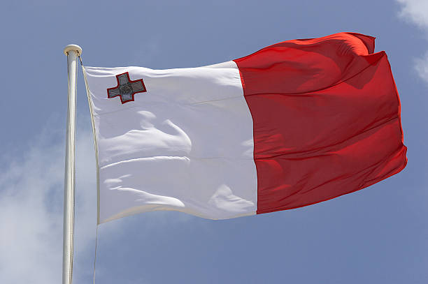 Flag of Malta stock photo