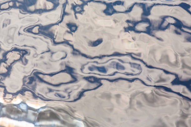 istock Sunlight is reflected in the water. Wonderful background 1244293620