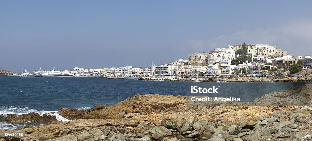 Cidade de Naxos - Royalty-free Admirar a Vista Foto de stock