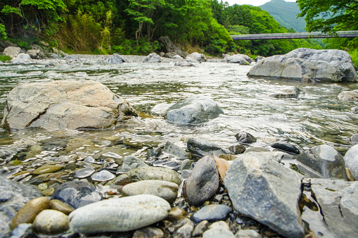 Mitake mountain stream upstream of the Tama River