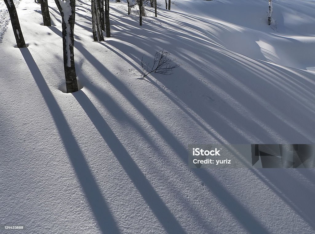 Fondo de la nieve de invierno - Foto de stock de Anochecer libre de derechos